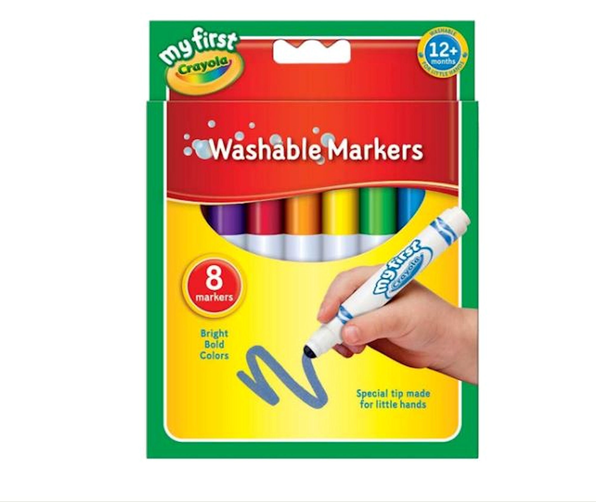 Lil Hands Markers Li'l Hands Brush Pens 12 Colors Washable Marker