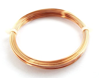 22 Gauge Copper Wire, 0.6mm Copper Wire, 10 Metres, Wire Wrapping, Tarnish Resistant, Jewelry Wire, Craft Wire, Jewelry Supplies, UK Seller
