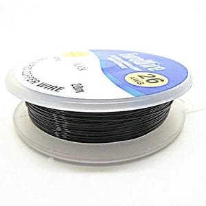 Black Copper Wire in 4 Sizes for Stone Wrapping, Jewellery Making and Crafts, 0.4mm, 0.6mm, 0.8mm, 1mm image 3