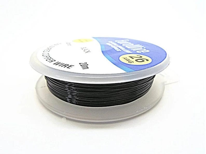 Black Copper Wire in 4 Sizes for Stone Wrapping, Jewellery Making and Crafts, 0.4mm, 0.6mm, 0.8mm, 1mm image 3