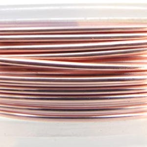 Alambre artesanal color oro rosa, 1 mm, calibre 18, 4 metros de longitud, alambre de cobre coloreado resistente al deslustre para joyería, envoltura de alambre y manualidades. imagen 4