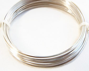 1.25mm Square Silver Plated Copper Wire, 4 Metre Coil, Wire Wrapping Craft Supplies for Jewellery, UK Shop