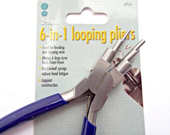 Bail Making Pliers, 6 in 1 Looping Plier, Wire Shaping Tool, 6 Loop Sizes, Wire Jewelry Tool, Wire Wrapping, Quality Pliers, UK Seller