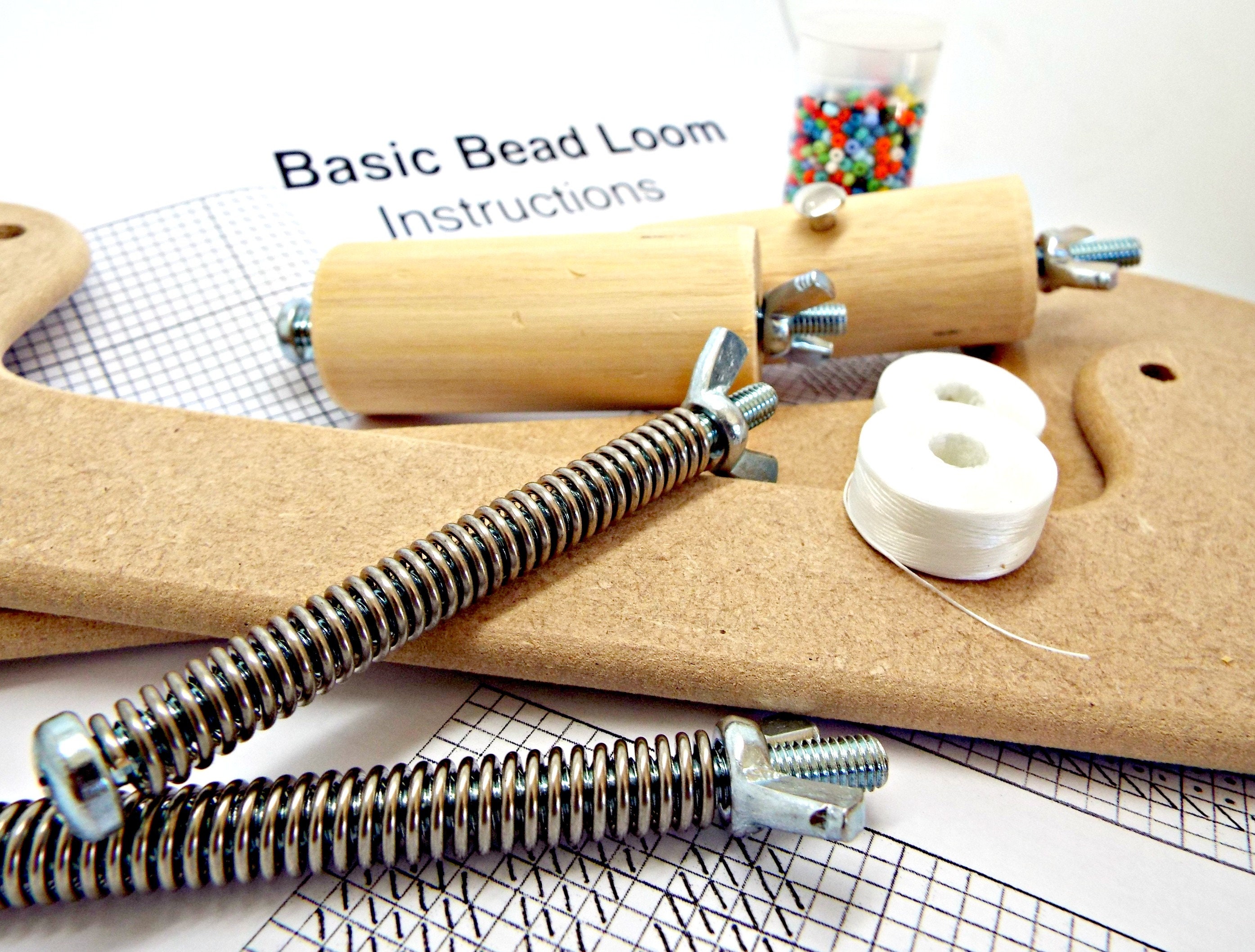 Bead Loom Kit Beginners Bead Kit Wooden Loom DIY Bead Kit Etsy