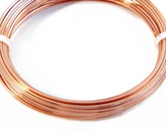0.8mm Square Wire, Copper Jewelry Wire, 20 Gauge Wire, 6 Metres, Wire Wrapping, Craft Wire, Jewelry Supplies, Wire Coil
