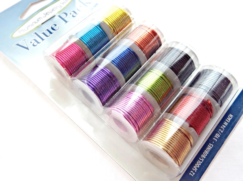 12 Pack Aluminium Wire for Jewellery and Crafts, 1mm Thickness image 2