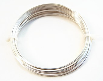 1mm Square Silver Plated Wire, 18 Gauge, 4 Metres Copper Wire, Wire Wrapping, Craft Wire, Jewelry Supplies, Wire Coil