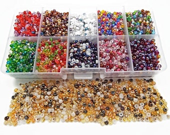 Czech Glass Beads, 8/0 Seed Beads, 1000 Preciosa Beads, 11 Color Choices, Czech Seed Beads, Glass Beads, Beading Supplies, UK Shop