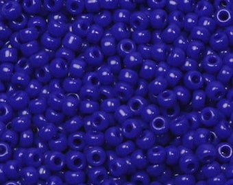 Miyuki Seed Beads Opaque Cobalt, 414, 10g Pack, Approx 1100 Beads, Top Quality, Size 11/0 Japanese Seed Beads, Blue Seed Beads, UK Shop