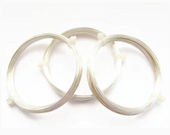 1mm Silver Wire, Silver Plated Copper, 18 Gauge, 4 Metres, Non Tarnish for Stone Wrapping and Jewellery Making