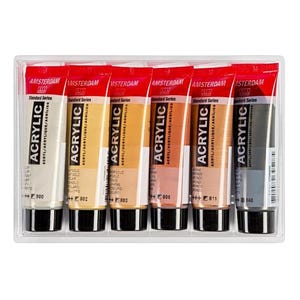 Metallic Paints, Set of 6 x 20ml Royal Talens Acrylic Paints in Silver, Gold Copper, Bronze, Graphite, Gift for a Crafter image 4