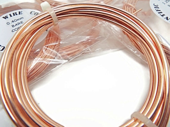 22 AWG Bare Copper Wire, 7 Sizes