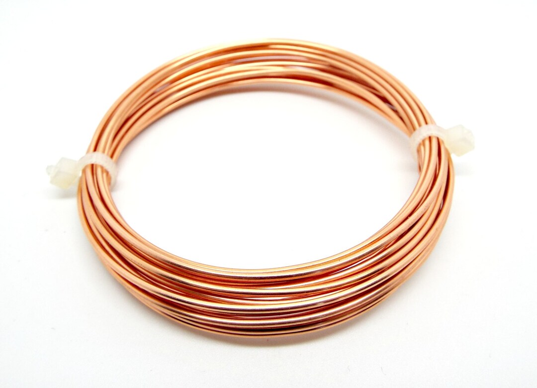 15 Gauge Copper Wire, 1.5mm Wire, Tarnish Resistant, 1.75 Metre Coil