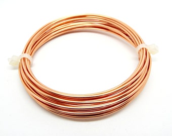 16 Gauge Copper Wire, 1.25mm Wire, Tarnish Resistant, 3 Metre Coil, Copper Coil, Wire Wrapping, Non Tarnish Wire, Jewelry Wire, UK Seller