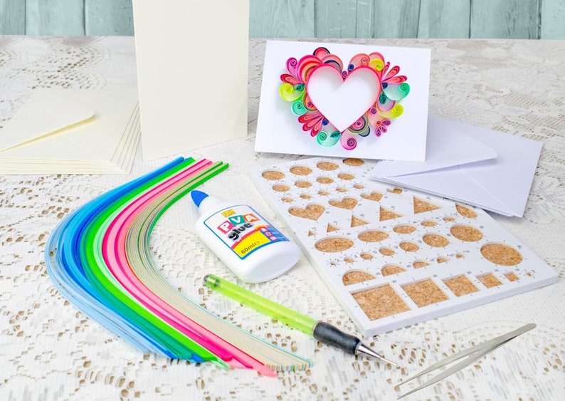 Quilling Kit Complete Starter Kit 12 Projects Make Quilled Etsy UK