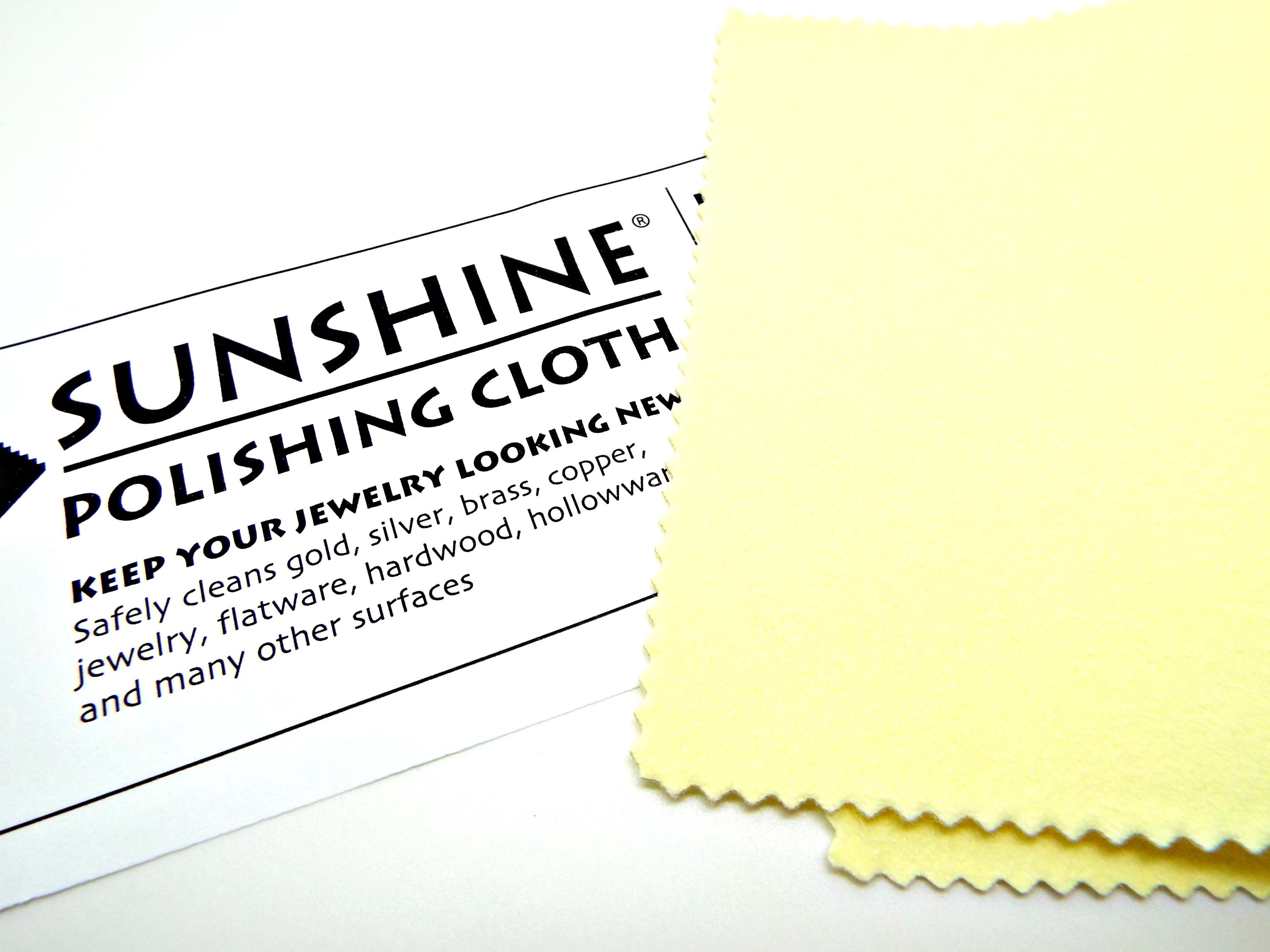 LARGE Sunshine Polishing Cloth for Jewelry for Only 2.99 7 1/2