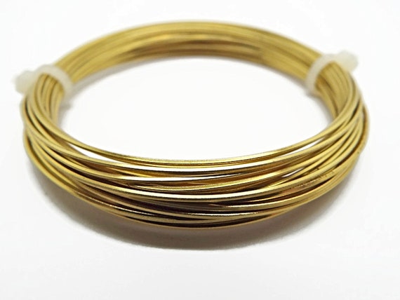Brass wire ~ 0.8mm gauge bare brass wire ~ Yellow brass jewellery wire ~  20g brass ~ Jewellery supplies ~ Wire wrapping ~ Jewelry wire ~ UK