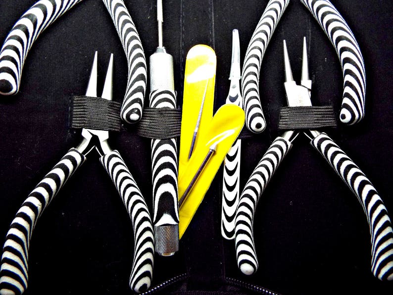 Zebra Tool Kit Case Pliers Tweezer & Reamer Jewelry Plier Etsy Polska