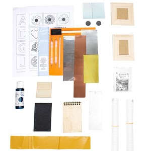 Complete Metal Embossing Kit, Metal Craft Kit, 7 Projects, Starter Kit, Make Picture Frames, Magnets, Jewel Box, 4 Metal Sheets, UK Made image 3