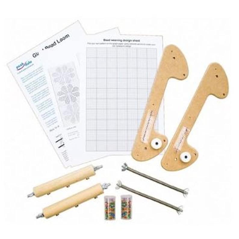 Bead Loom Kit Extra Wide Wooden Loom DIY Bead Kit Make Etsy