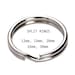 20 Silver Split Rings 12mm 15mm 20mm 25mm 30mm, Keyring Loop, Jewelry ...