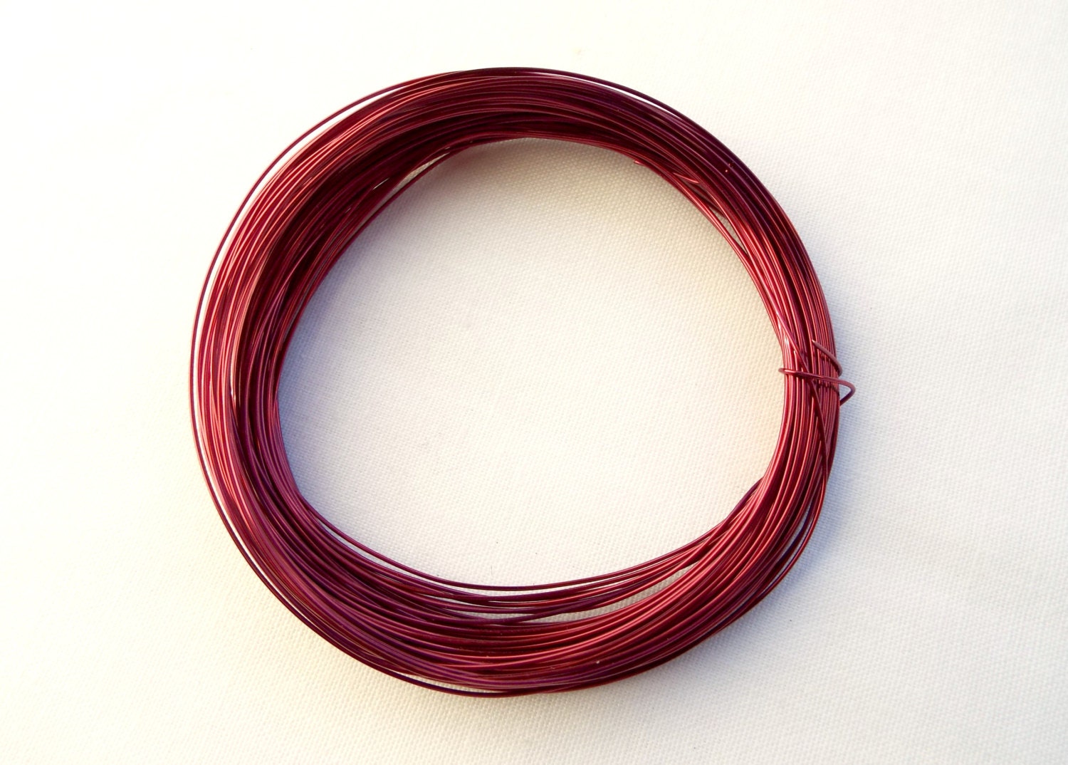 Red Copper Wire 15 Metre Coil 0.5mm Dark Red Wire Red Etsy UK