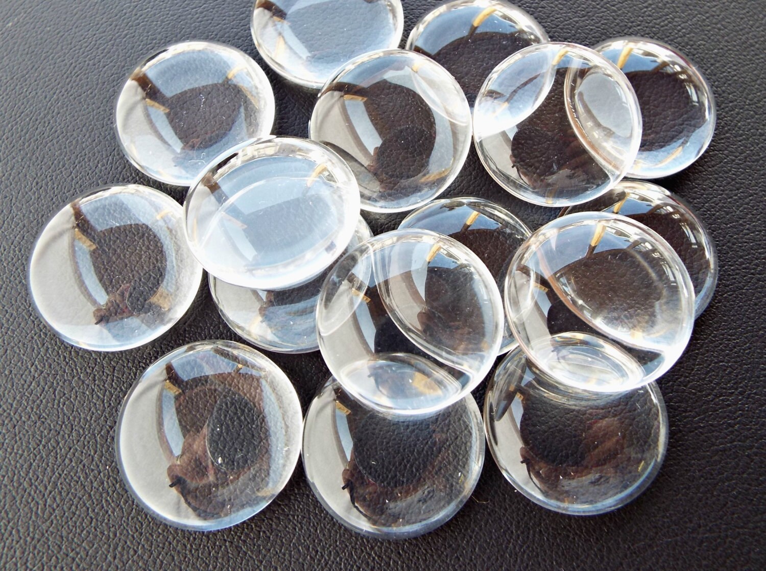 20mm Glass Cabochons 10 or 20 Clear Cabochons Glass Dome | Etsy UK