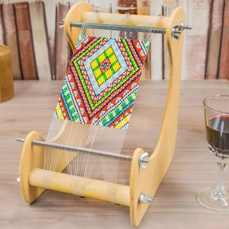 Bead Loom Kit Table Top Loom Bead Kit Wooden Loom DIY Bead Etsy