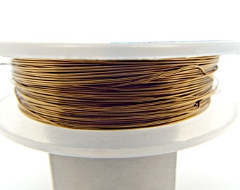 26 Gauge Bronze Wire, 20 Metres, Antique Bronze, 0.4mm Wire, Colored Copper Wire, Jewelry Wire, Wire Wrapping, Craft Wire, UK Seller