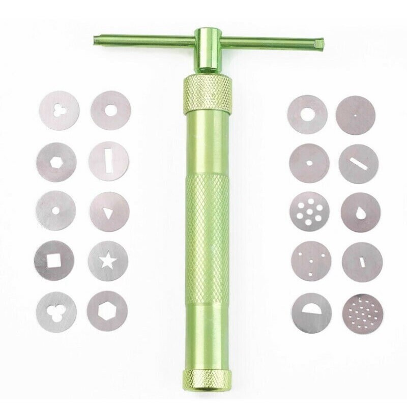 Clay Extruder T Handle 20 Discs Polymer Clay Modelling Etsy UK