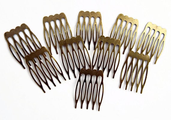 small metal hair combs