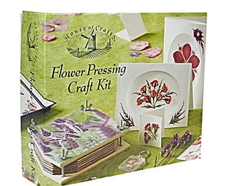 Flower Pressing Starter Kit by House of Crafts, Everything Included, Just Add Flowers, Dried Flower Kit, Floral Crafts, UK Shop