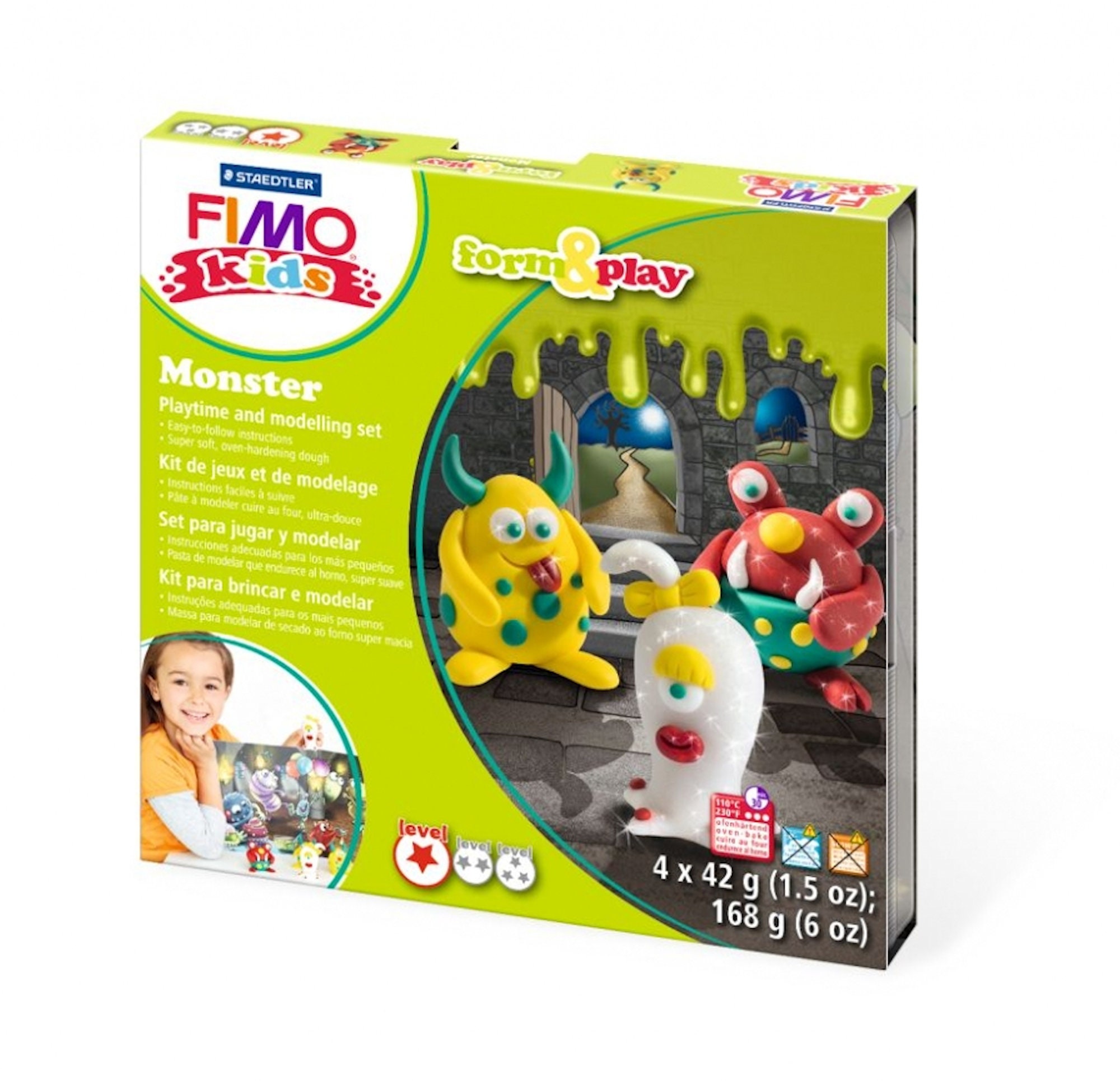 Fimo Kids Kit, Monster Modelling, Polymer Clay Kit, Childrens Crafts, DIY  Monsters, Clay for Children, Stocking Filler, Oven Bake, UK Shop 