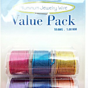 12 Pack Aluminium Wire for Jewellery and Crafts, 1mm Thickness image 4