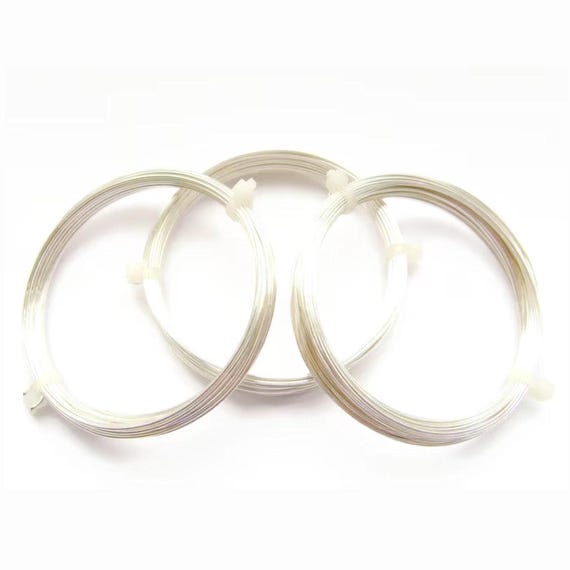 1.5mm Silver Plated Copper Wire, Non Tarnish 1.75 Metre Coil, 15 Gauge, Stone Wrapping Jewellery Wire