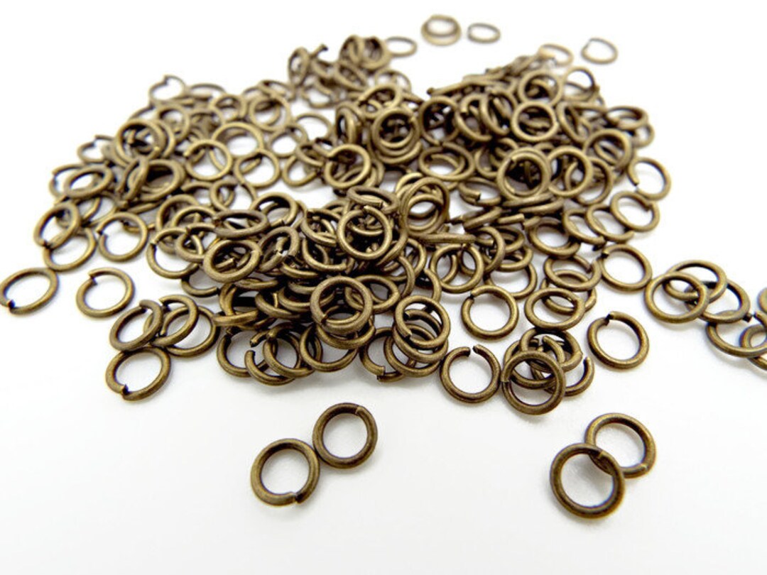 200 Bronze Jump Rings 5mm Jump Rings Bulk Findings Nickel Etsy