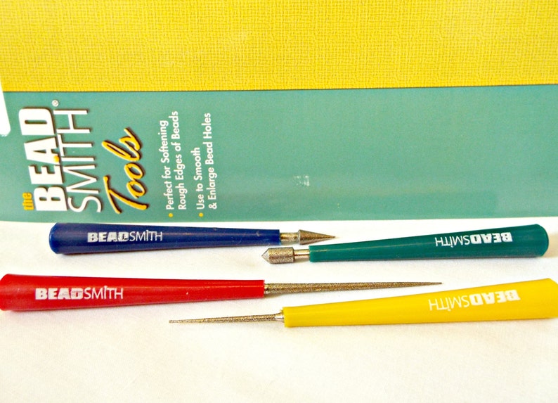 Diamond Bead Reamers Set of 4 Reamers Smooth Bead Holes Etsy