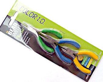 3 Jewelry Pliers, Mini Plier Set, BeadSmith Pliers, Round Nose Pliers, Chain Nose Pliers, Side Cutter Plier, Polished Steel Plier, UK Seller