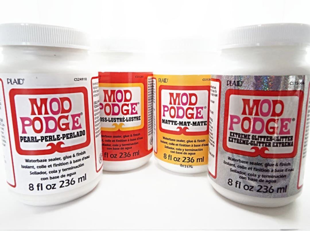 Mod Podge 8oz Gloss or Matte Glue Sealant and Craft Adhesive, 236ml,  Waterbased Sealer, Craft Supplies, UK Shop 