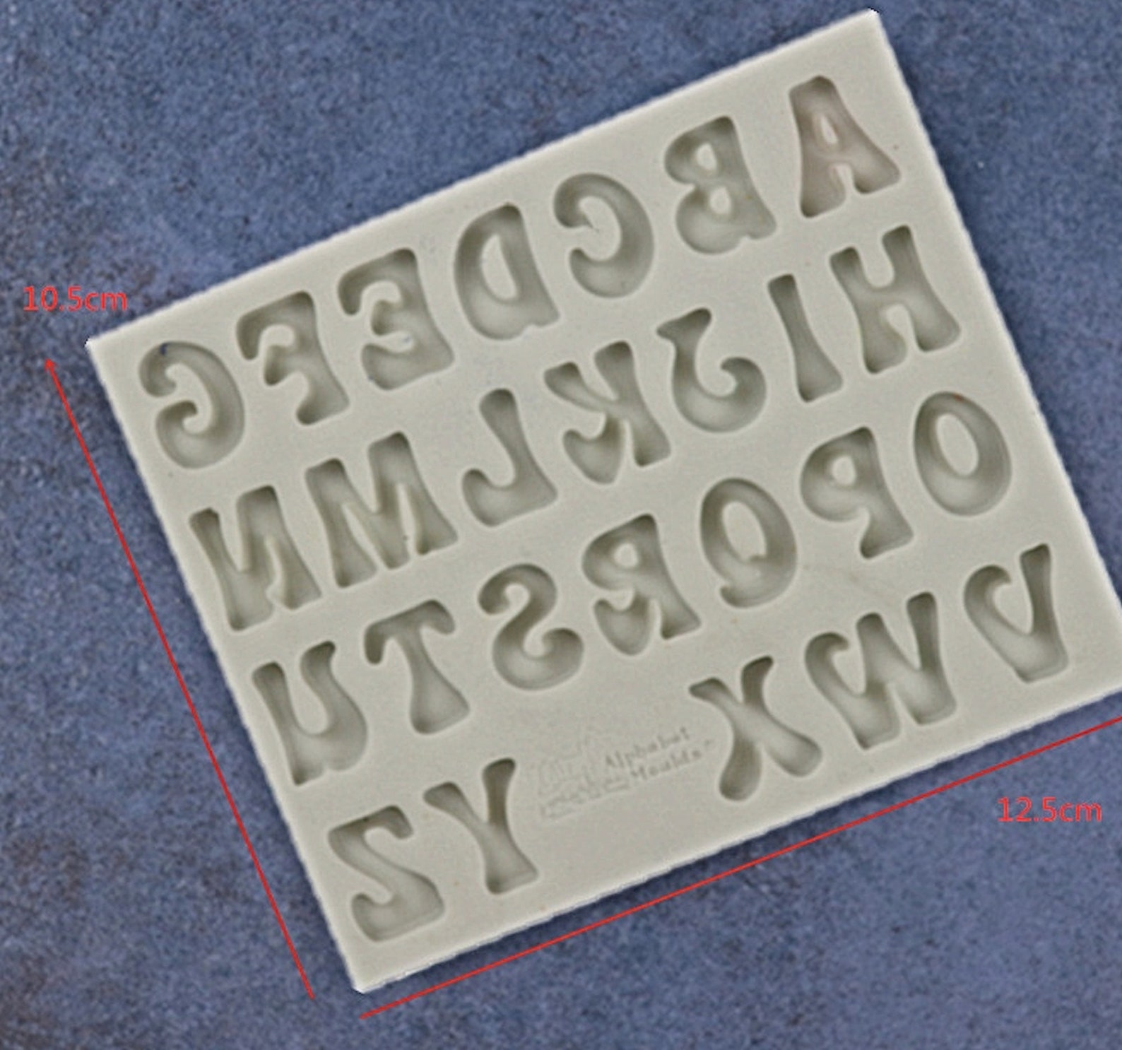 Alphabet Mold 12x10cm Silicone Mold 17mm Letters Name Etsy