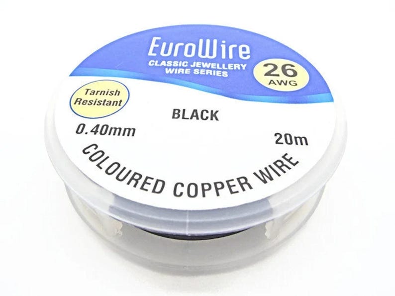 Black Copper Wire in 4 Sizes for Stone Wrapping, Jewellery Making and Crafts, 0.4mm, 0.6mm, 0.8mm, 1mm image 4