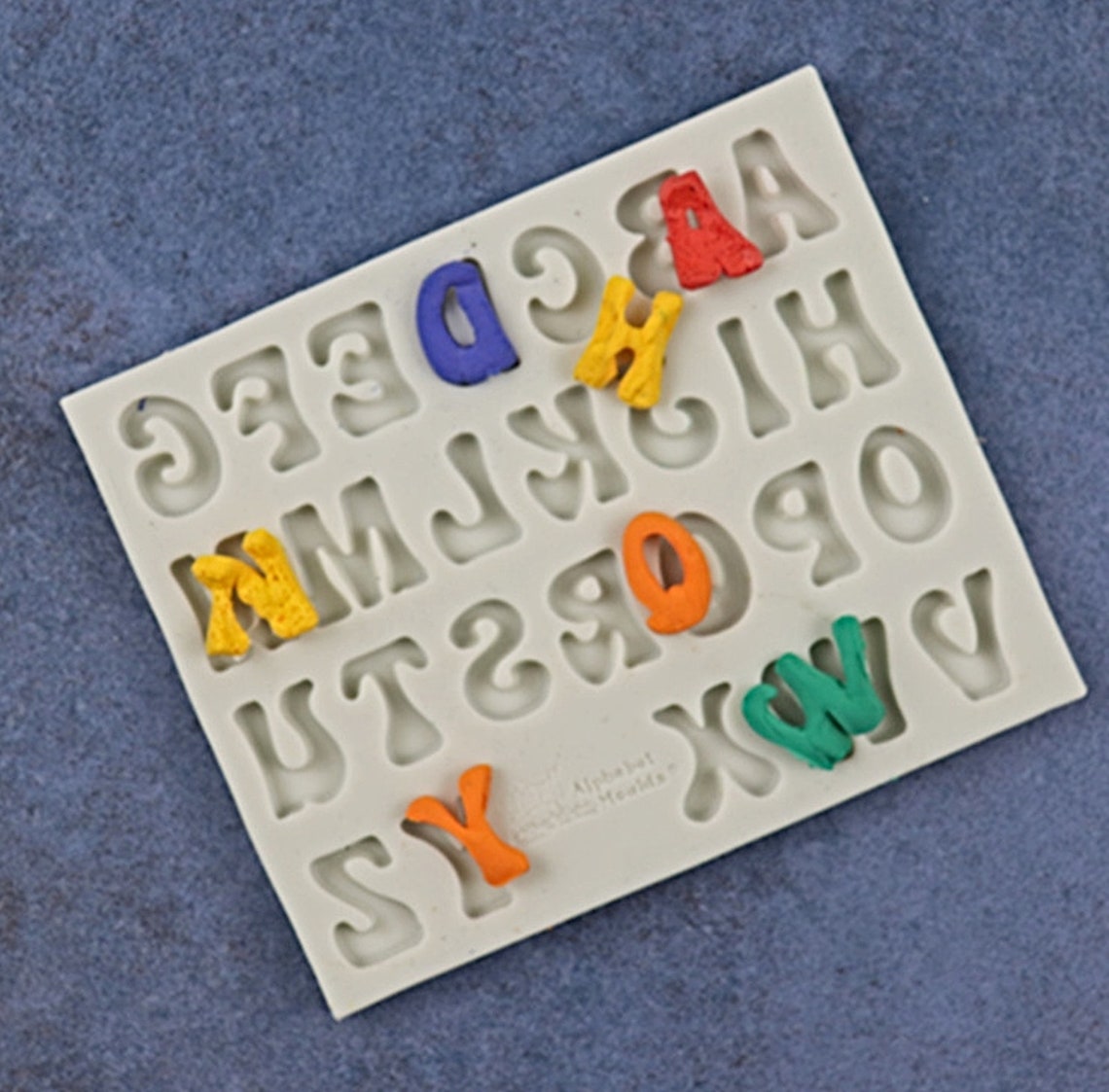 Alphabet Mold 12x10cm Silicone Mold 17mm Letters Name Etsy