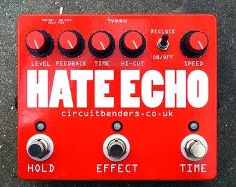 HATE ECHO - reclocked custom delay pedal with looping