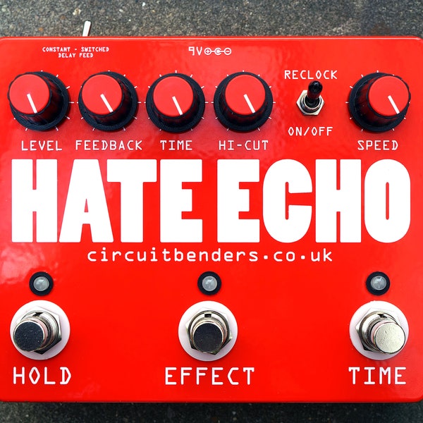 HATE ECHO - reclocked custom delay pedal with looping