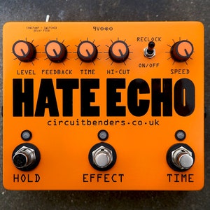 HATE ECHO - reclocked custom delay pedal with looping