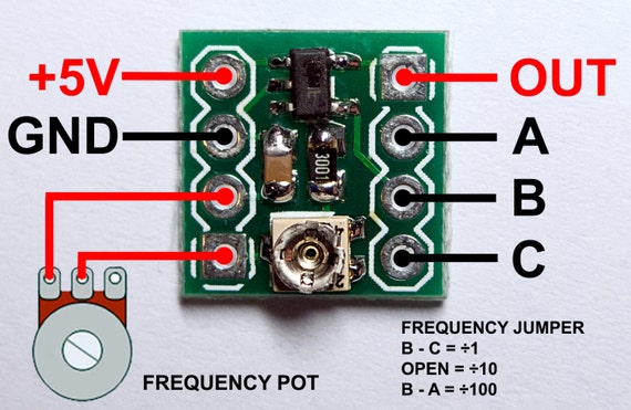 LTC1799 Precision Oscillator PCB Module or on DIP6 Adapter