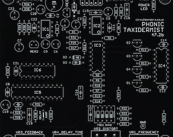 PHONIC TAXIDERMIST 47.2b PCB: Voice Vandal clone - 10 bit delay & high frequency audio chopper based distortion