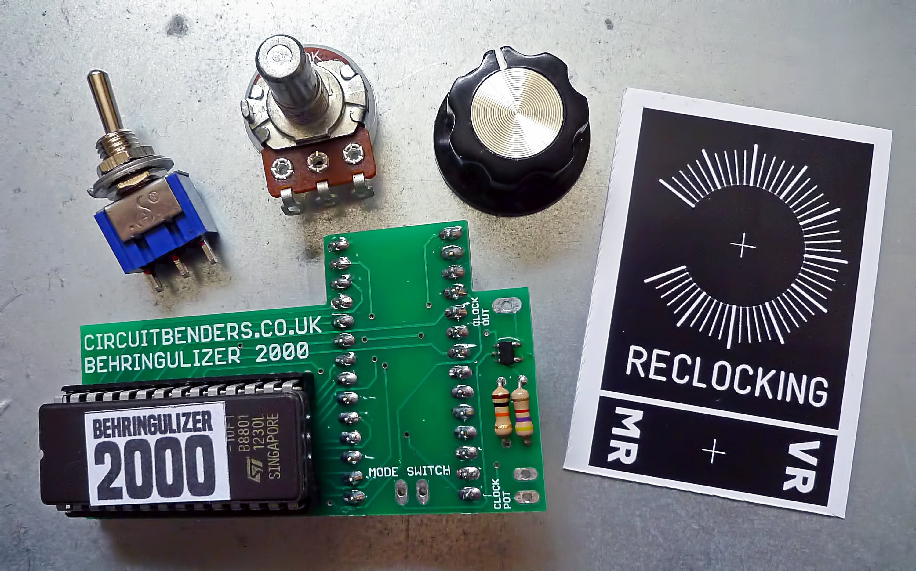 Behringer Virtualizer and Modulizer effects dual operating system & reclocking kit. Circuit bent DIY