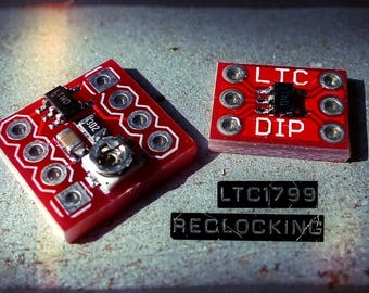 LTC1799 Precision Oscillator PCB module  - for reclocking, circuit bending and modding