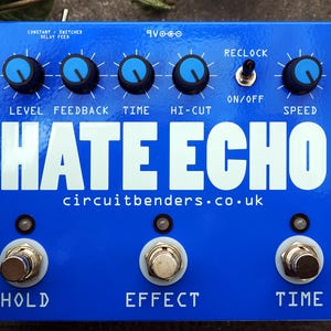 HATE ECHO - reclocked custom delay pedal with looping